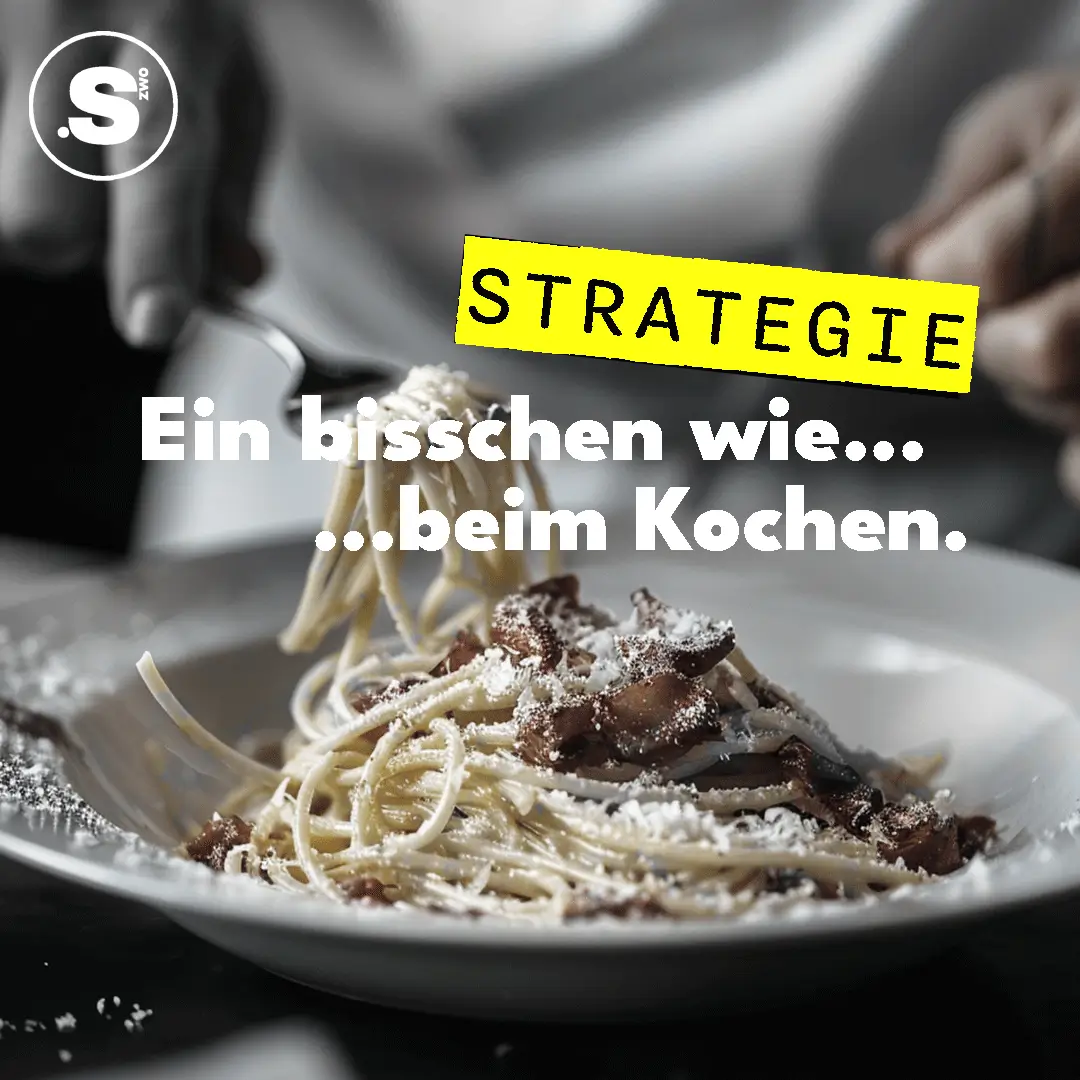 Social Media Strategie und Kochen – Bild zeigt Zutaten und Kochutensilien als Analogie zur richtigen Mischung für eine erfolgreiche Strategie